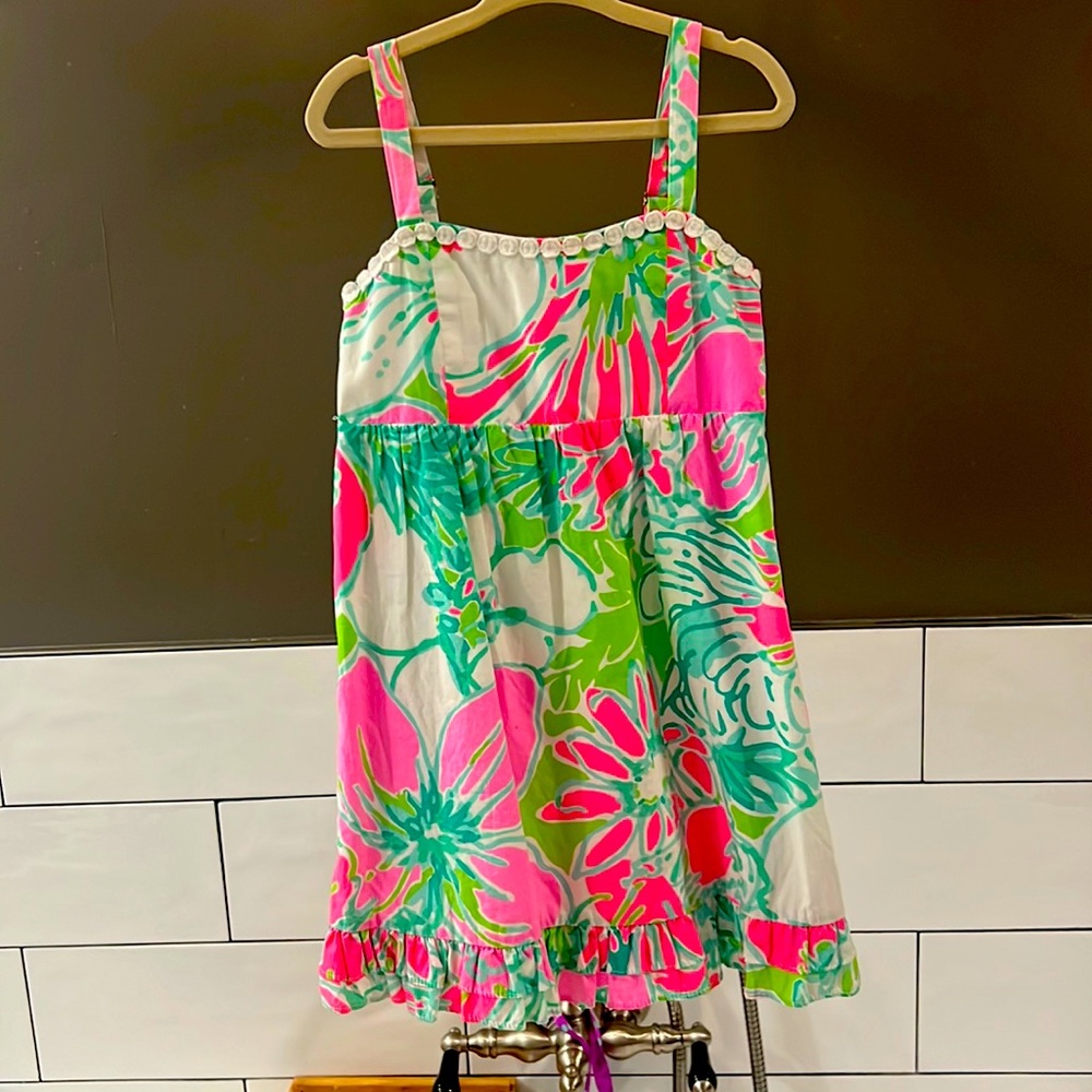 Lily Pulitzer dress size 6 pink and green